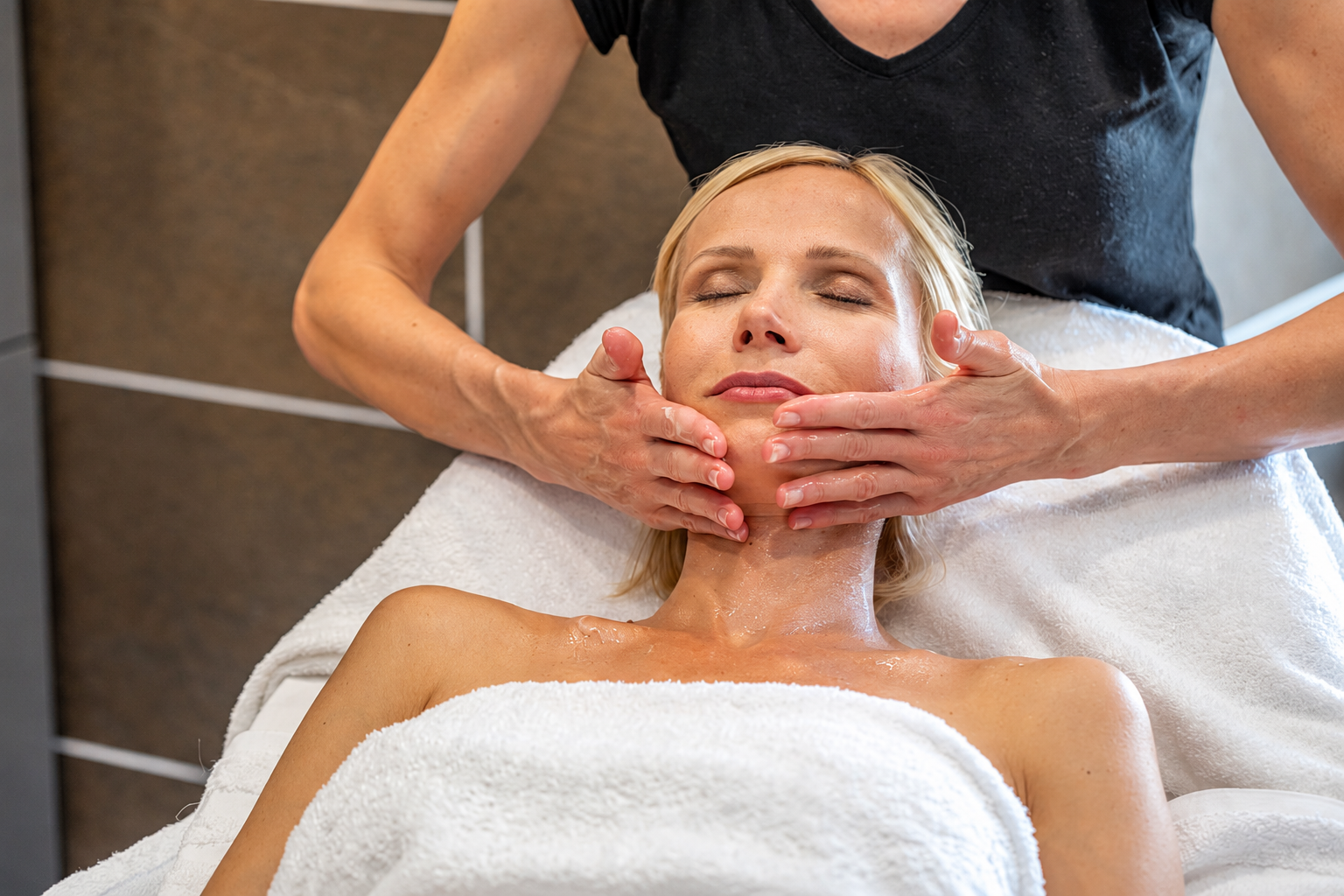 Soin du visage au spa